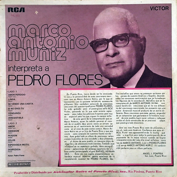 Interpreta A Pedro Flores