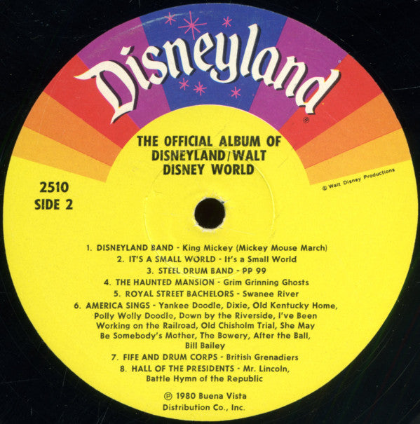 The Official Album Of Disneyland/Walt Disney World