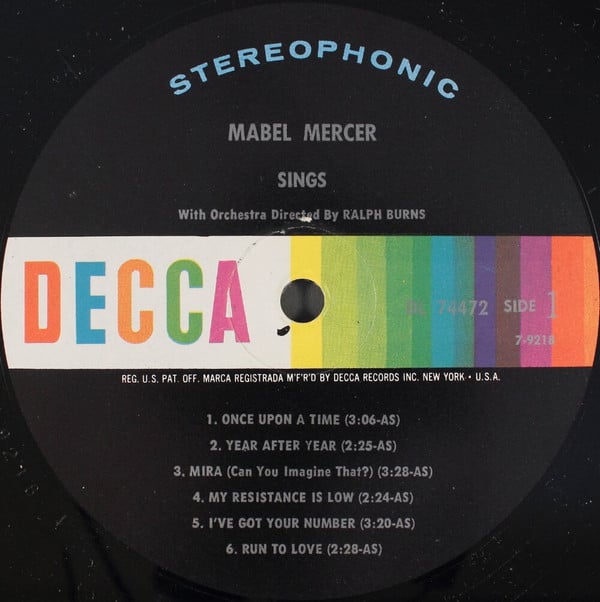 Mabel Mercer Sings