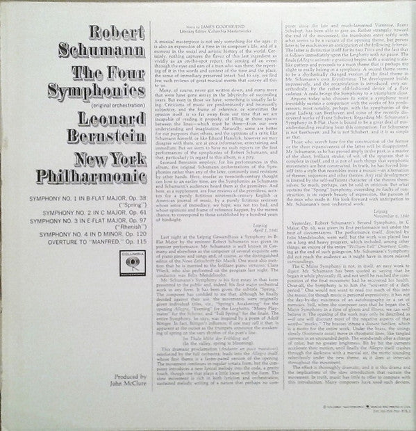 Robert Schumann The Four Symphonies