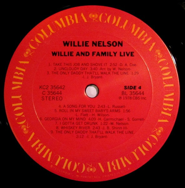 Willie And Family Live