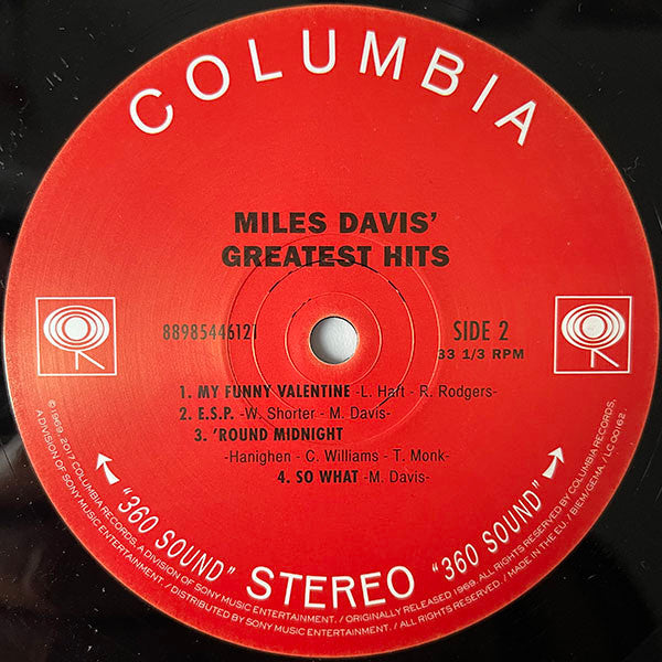 Miles Davis' Greatest Hits