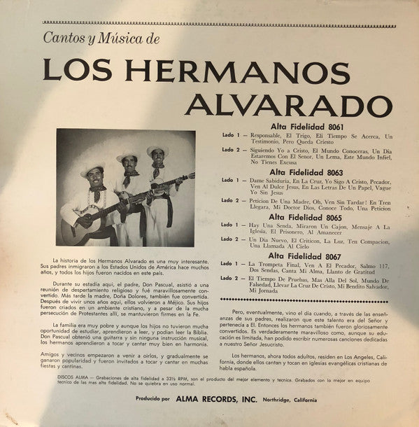 Cantos y Música de Los Hermanos Alvarado