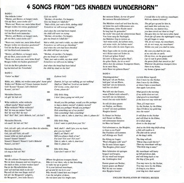 Symphony No. 5 / 4 Songs From "Des Knaben Wunderhorn"