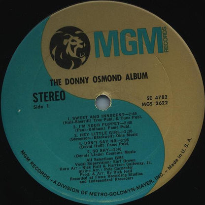 The Donny Osmond Album