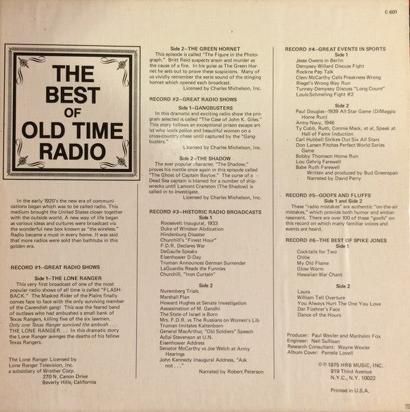 The Best Of Old Time Radio